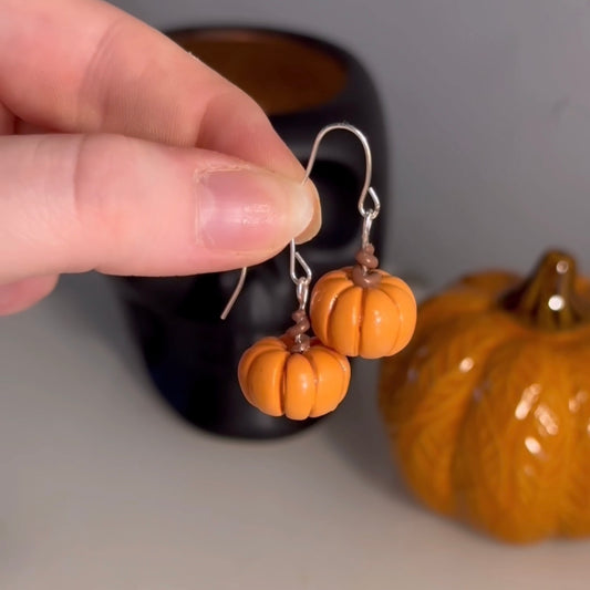 pumpkin earrings